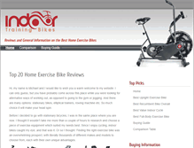 Tablet Screenshot of indoortrainingbikes.com